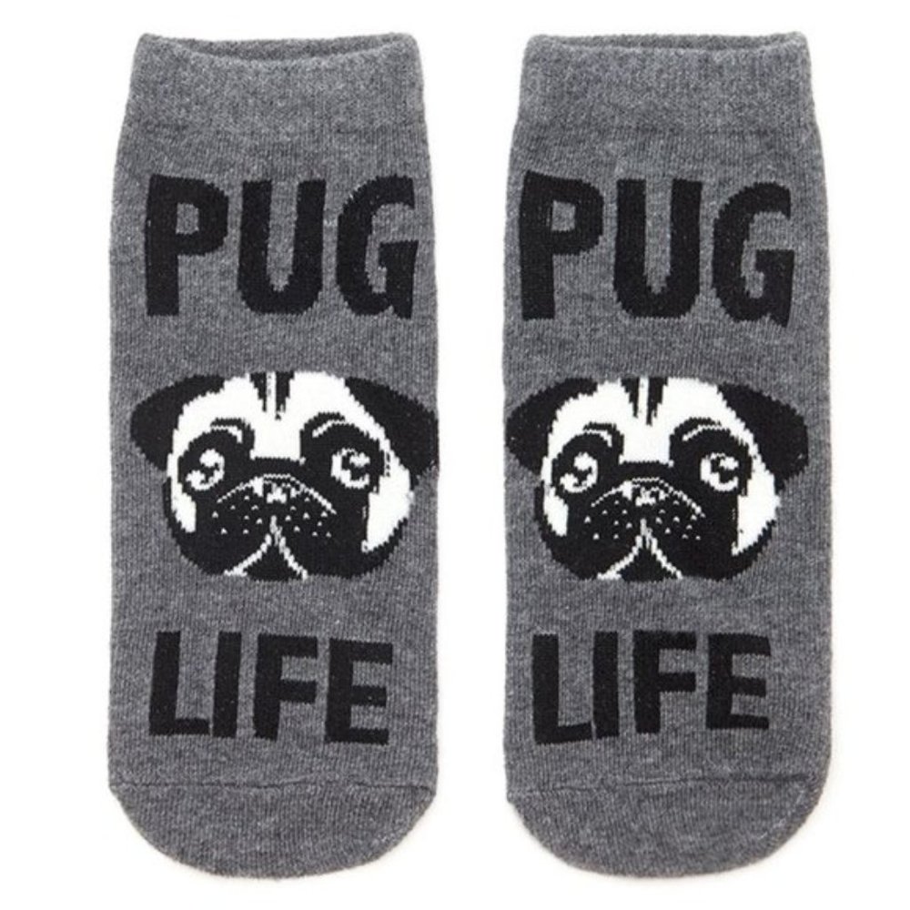 ❣️3/$15❣️ "PUG LIFE" Ankle Socks